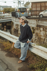 "BRUSHED WAFFLE" CREWNECK