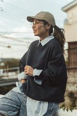 "BRUSHED WAFFLE" CREWNECK