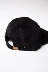 "ALWAYS CHANGING ALWAYS GOOD" CORDUROY CAP - BLACK