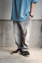 "LAYBACK PANTS" エイジドデニムイージーパンツ