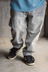 "LAYBACK PANTS" エイジドデニムイージーパンツ