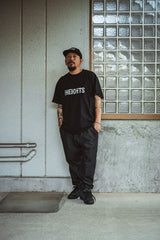"LAYBACK PANTS" ONE WASH BLACK