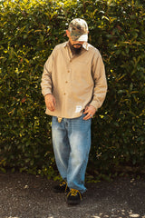 "MUG WASHER PINSTRIPE" RELAX-FIT L/S SHIRT