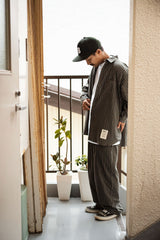 "MUG WASHER PINSTRIPE" RELAX-FIT L/S SHIRT
