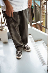 "MUG WASHER PINSTRIPE" RELAX PANTS