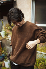 "BRUSHED WAFFLE" CREWNECK