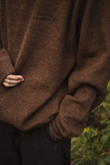 "BRUSHED WAFFLE" CREWNECK