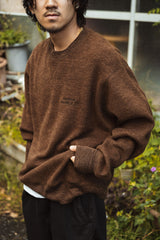 "BRUSHED WAFFLE" CREWNECK