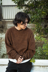 "BRUSHED WAFFLE" CREWNECK