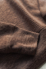"BRUSHED WAFFLE" CREWNECK