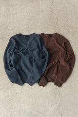"BRUSHED WAFFLE" CREWNECK