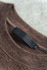 "BRUSHED WAFFLE" CREWNECK