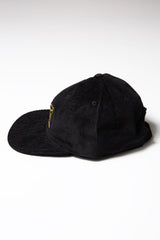"ALWAYS CHANGING ALWAYS GOOD" CORDUROY CAP - BLACK