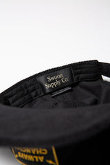 "ALWAYS CHANGING ALWAYS GOOD" CORDUROY CAP - BLACK