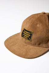"ALWAYS CHANGING ALWAYS GOOD" CORDUROY CAP - TAN