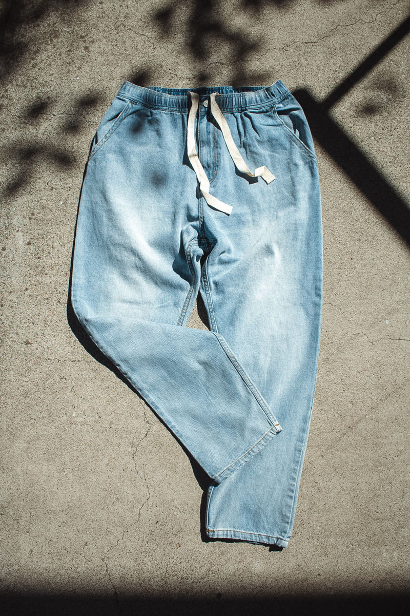 SWOON SUPPLY LAYBACK PANTSエイジドデニムイージーパンツ LAYBACK PANTS