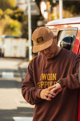 "ALWAYS CHANGING ALWAYS GOOD" CORDUROY CAP - TAN