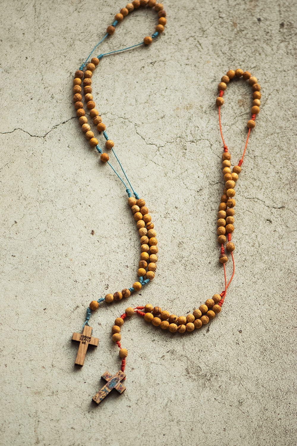 ロザリオ　キバコワークス　PALO SANTO WOOD ROSARY 木製 Divine Protection – Handmade Palo Santo Rosary