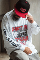 "GHOST IN 7 TRAIN" L/S BIG TEE