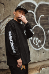 "鎌倉街道雷一家" L/S BIG TEE