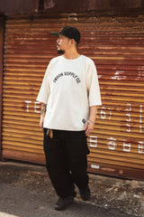 "THREE QUARTER WAFFLE" TEE