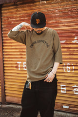 "THREE QUARTER WAFFLE" TEE