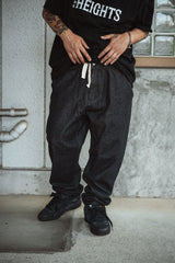 "LAYBACK PANTS" ONE WASH BLACK