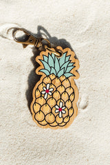 FRUIT GIRL BAMBOO KEYTAG