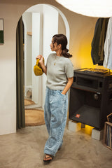 "247 INDIGO CORDUROY PANTS"