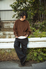 "BRUSHED WAFFLE" CREWNECK